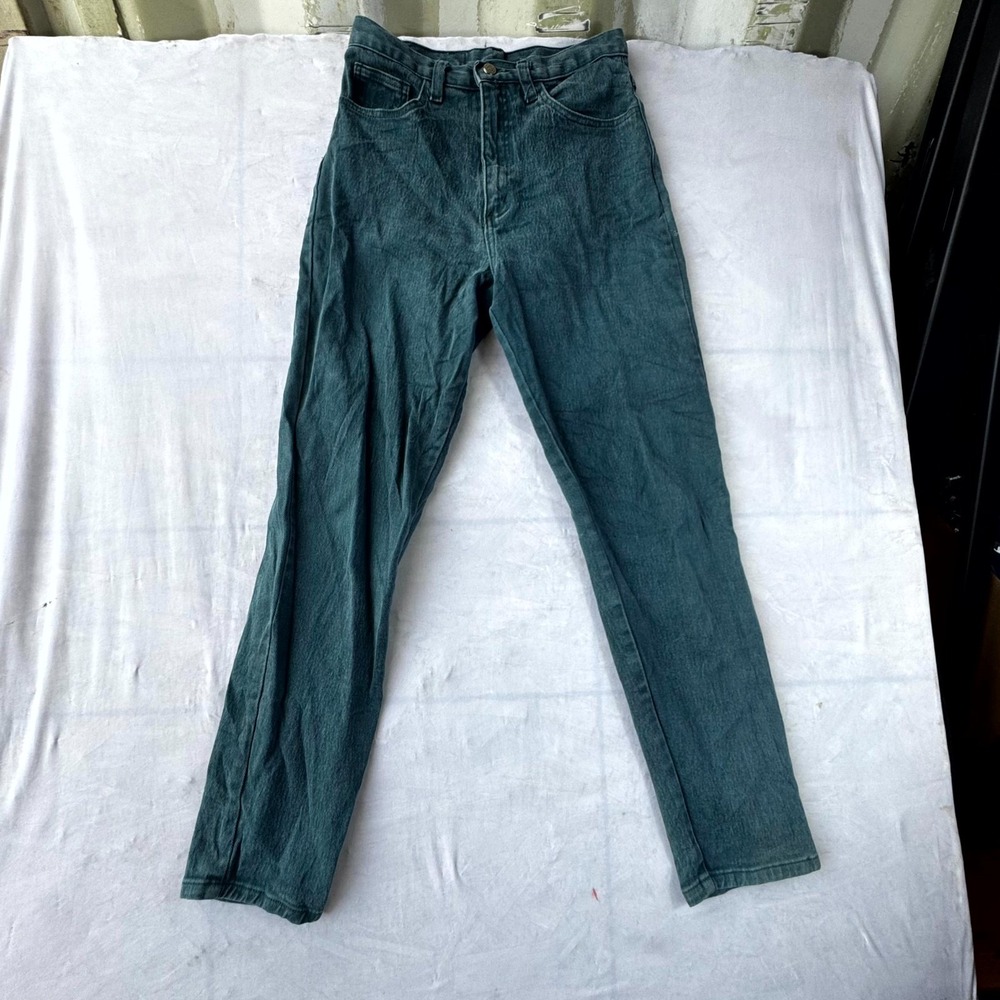Watch L.A. Ankle Jeans Womens 9-10 Green Denim Medium Wash 5-Pockets Casual